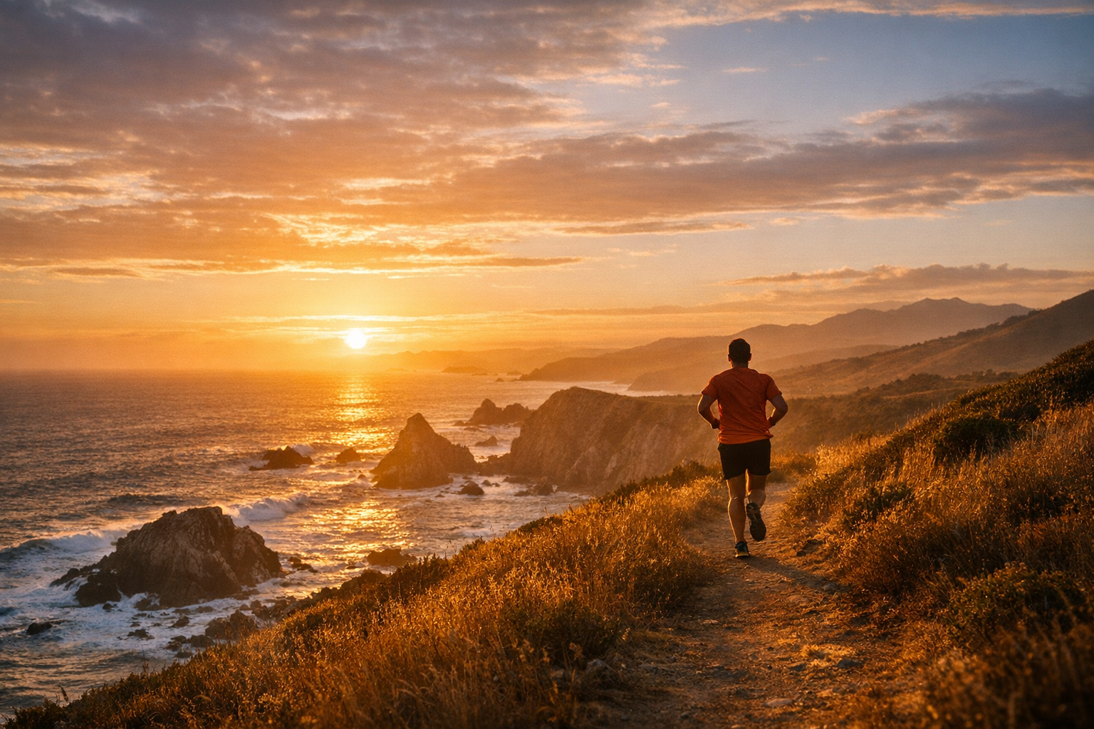 People exercising outdoors for longevity